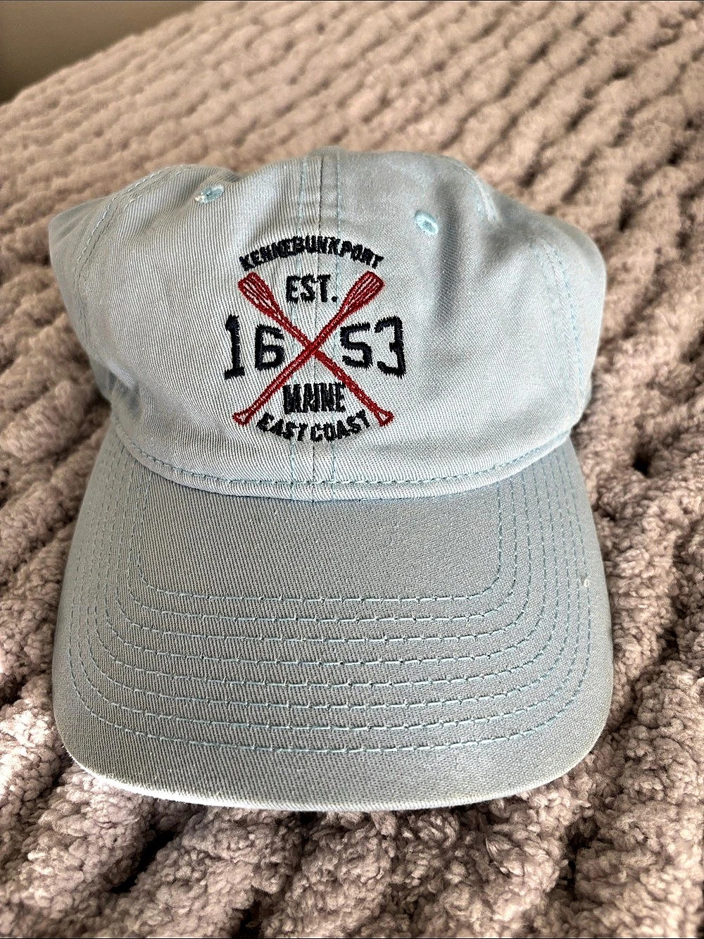 The Game Kennebunkport Maine 1653 Baseball Cap Blue Cap